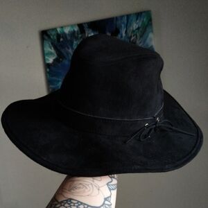 PrAna Black Wide-Brim Hat